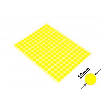 Runde Signalisierungsaufkleber ohne Aufdruck 10mm gelb