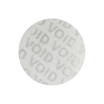 Durchsichtiger VOID Selbstaufkleber mit dem unresiduelen Klebstoff 30mm Rund