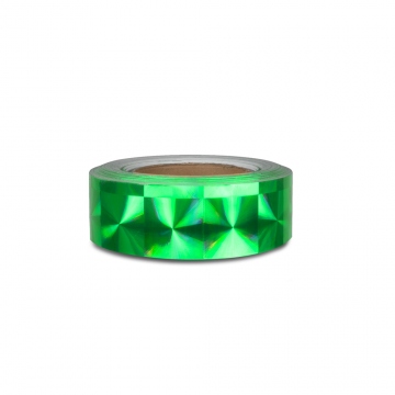 Selbstklebender Hologrammstreifen 50mm, MOTIV Quadrate grün