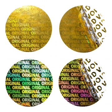 VOID Sicherungshologrammaufkleber Selbstaufkleber Original - golden 30mm