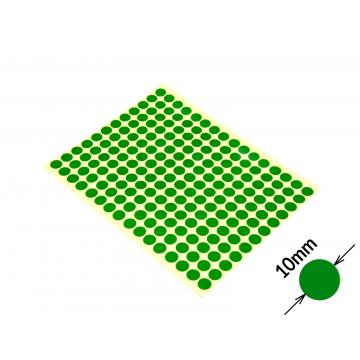 Runde Signalisierungsaufkleber ohne Aufdruck 10mm grün