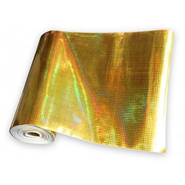 Eine universale Hologramhaftfolie für die Meter - Vierecken gold