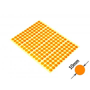 Runde Signalisierungsaufkleber ohne Aufdruck 10mm orange