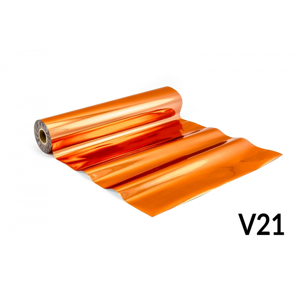 Folie für Hot Stamping - V21 blank orange - kupfer
