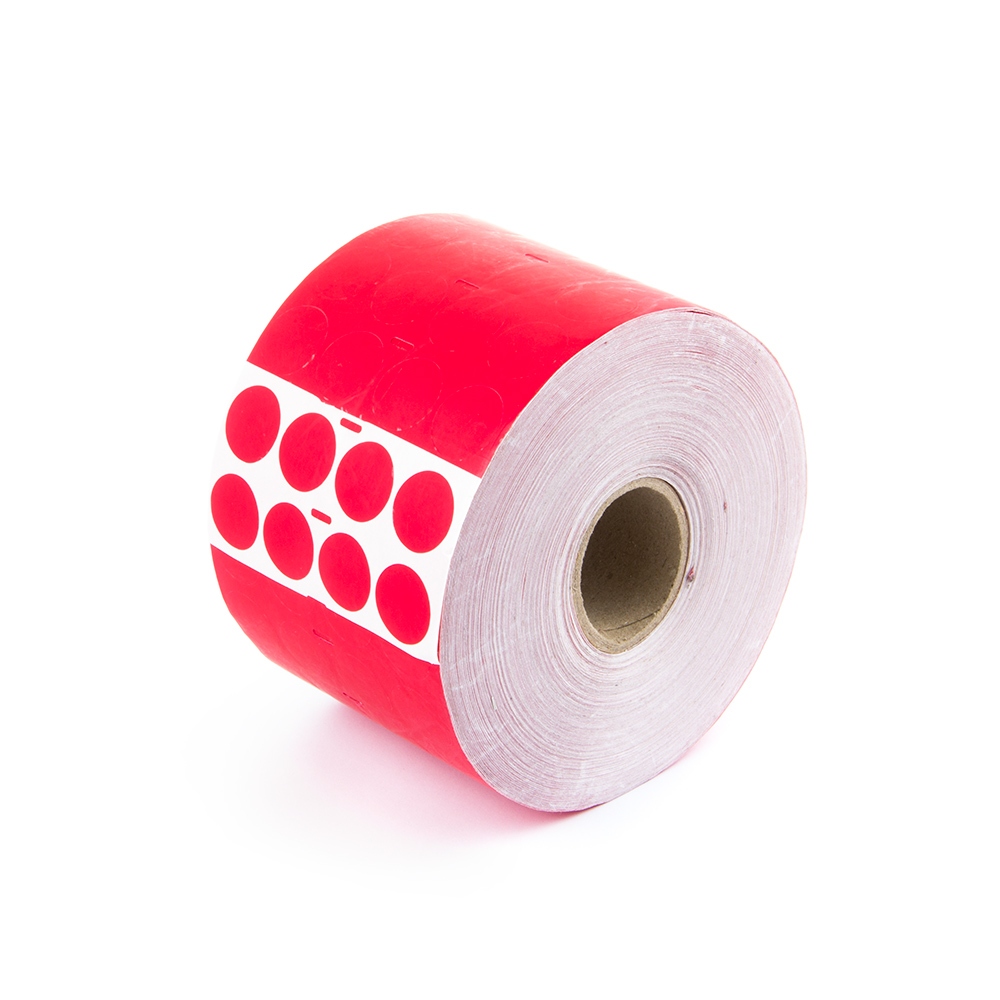 Unresidueller VOID Rundaufkleber für Handyfotoapparate Durchmesser 20mm rot