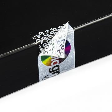 Weiße glänzende selbstklebende VOID Sicherheitsfolie der Breite 30cm