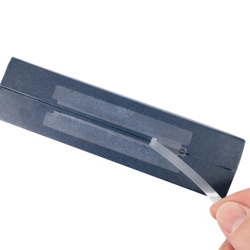 Transparentes Aufreißsiegel 100x30mm für Schachteln und Elektronik