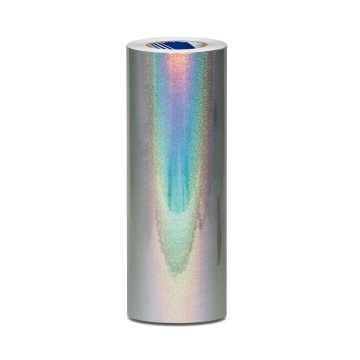 Eine universale Hologramhaftfolie für die Meter MOTIV 2 Punkte - silbern 30cm