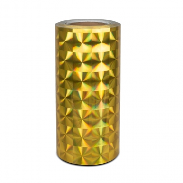 Eine universale Hologramhaftfolie für die Meter - Quadrate Gold 20 cm