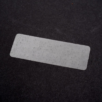 Transparentes Siegelfilm mit dem verdeckten Hologramm Zettel 45x17 mm