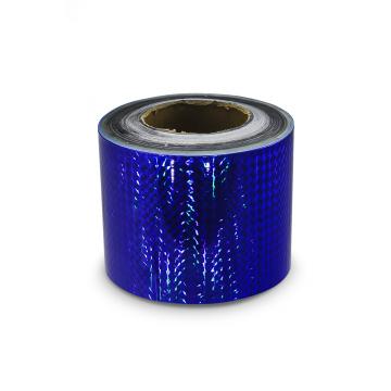 Selbstklebender  Hologrammstreifen 100mm, Motiv – blaue Vierecken