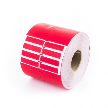 Unresidueller VOID Rechteckselbstaufkleber für Handyfotoapparte Rechteck 40x10mm rot