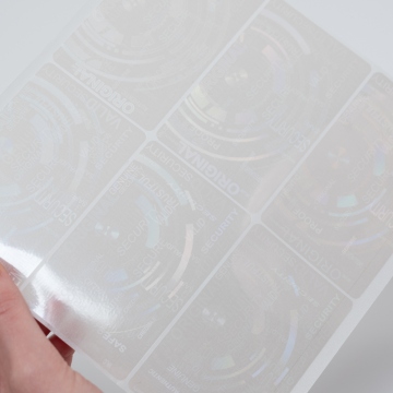 Vorgefertigtes transparentes Masterhologramm für ID Karten