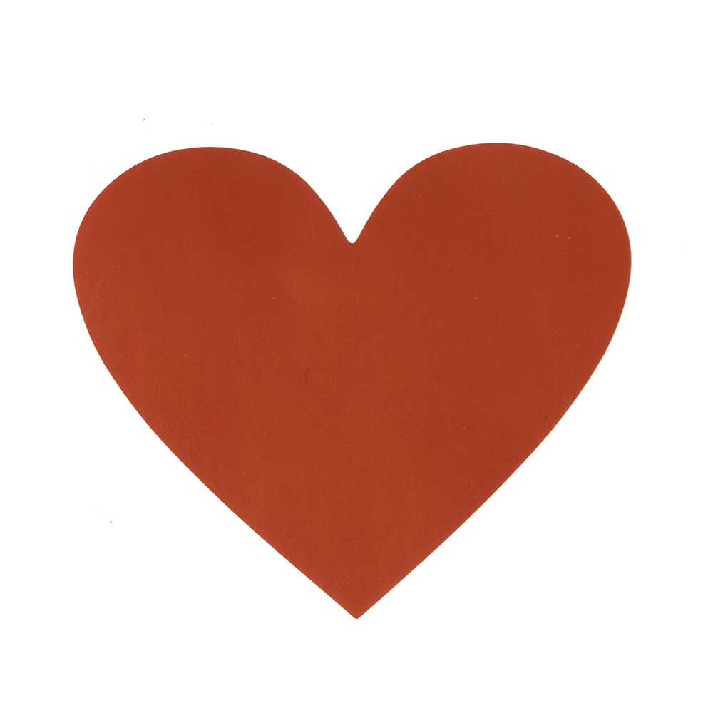 Scratch-off Aufkleber Herz rot 60x70mm